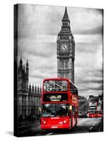 London Red Bus and Big Ben - City of London - UK - England - United Kingdom - Europe-Philippe Hugonnard-Stretched Canvas