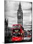 London Red Bus and Big Ben - City of London - UK - England - United Kingdom - Europe-Philippe Hugonnard-Mounted Premium Photographic Print