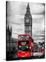 London Red Bus and Big Ben - City of London - UK - England - United Kingdom - Europe-Philippe Hugonnard-Stretched Canvas