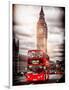 London Red Bus and Big Ben - City of London - UK - England - United Kingdom - Europe-Philippe Hugonnard-Framed Photographic Print