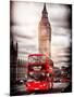 London Red Bus and Big Ben - City of London - UK - England - United Kingdom - Europe-Philippe Hugonnard-Mounted Photographic Print