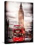 London Red Bus and Big Ben - City of London - UK - England - United Kingdom - Europe-Philippe Hugonnard-Stretched Canvas