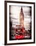 London Red Bus and Big Ben - City of London - UK - England - United Kingdom - Europe-Philippe Hugonnard-Framed Photographic Print