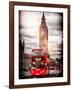 London Red Bus and Big Ben - City of London - UK - England - United Kingdom - Europe-Philippe Hugonnard-Framed Photographic Print