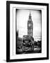 London Red Bus and Big Ben - City of London - UK - England - United Kingdom - Europe-Philippe Hugonnard-Framed Photographic Print