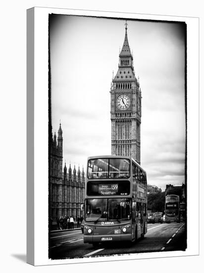 London Red Bus and Big Ben - City of London - UK - England - United Kingdom - Europe-Philippe Hugonnard-Stretched Canvas