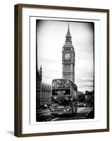 London Red Bus and Big Ben - City of London - UK - England - United Kingdom - Europe-Philippe Hugonnard-Framed Photographic Print