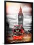 London Red Bus and Big Ben - City of London - UK - England - United Kingdom - Europe-Philippe Hugonnard-Framed Art Print