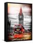 London Red Bus and Big Ben - City of London - UK - England - United Kingdom - Europe-Philippe Hugonnard-Framed Stretched Canvas