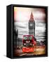 London Red Bus and Big Ben - City of London - UK - England - United Kingdom - Europe-Philippe Hugonnard-Framed Stretched Canvas