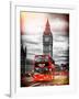 London Red Bus and Big Ben - City of London - UK - England - United Kingdom - Europe-Philippe Hugonnard-Framed Art Print