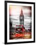 London Red Bus and Big Ben - City of London - UK - England - United Kingdom - Europe-Philippe Hugonnard-Framed Art Print