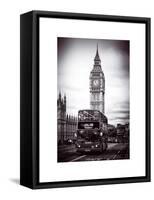 London Red Bus and Big Ben - City of London - UK - England - United Kingdom - Europe-Philippe Hugonnard-Framed Stretched Canvas