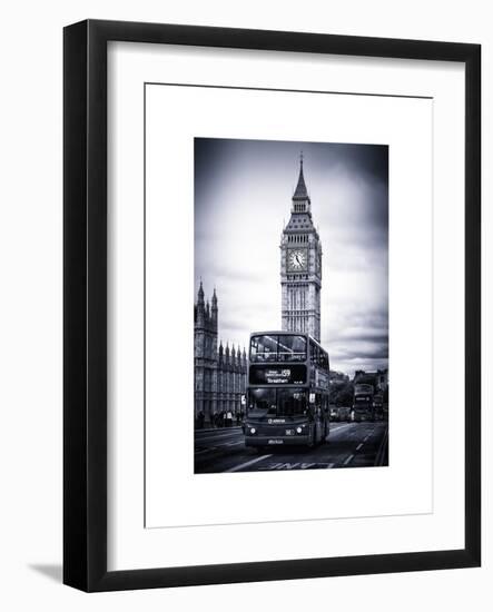 London Red Bus and Big Ben - City of London - UK - England - United Kingdom - Europe-Philippe Hugonnard-Framed Art Print