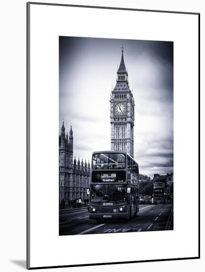 London Red Bus and Big Ben - City of London - UK - England - United Kingdom - Europe-Philippe Hugonnard-Mounted Art Print