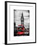 London Red Bus and Big Ben - City of London - UK - England - United Kingdom - Europe-Philippe Hugonnard-Framed Art Print