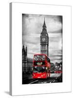 London Red Bus and Big Ben - City of London - UK - England - United Kingdom - Europe-Philippe Hugonnard-Stretched Canvas