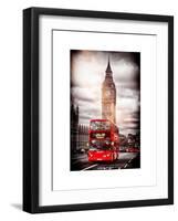 London Red Bus and Big Ben - City of London - UK - England - United Kingdom - Europe-Philippe Hugonnard-Framed Art Print