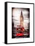 London Red Bus and Big Ben - City of London - UK - England - United Kingdom - Europe-Philippe Hugonnard-Framed Stretched Canvas