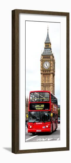 London Red Bus and Big Ben - London - UK - England - United Kingdom - Door Poster-Philippe Hugonnard-Framed Photographic Print