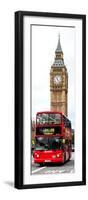 London Red Bus and Big Ben - London - UK - England - United Kingdom - Door Poster-Philippe Hugonnard-Framed Photographic Print