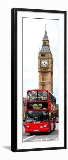 London Red Bus and Big Ben - London - UK - England - United Kingdom - Door Poster-Philippe Hugonnard-Framed Photographic Print