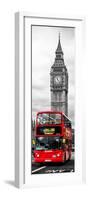 London Red Bus and Big Ben - London - UK - England - United Kingdom - Door Poster-Philippe Hugonnard-Framed Photographic Print