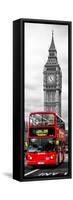 London Red Bus and Big Ben - London - UK - England - United Kingdom - Door Poster-Philippe Hugonnard-Framed Stretched Canvas