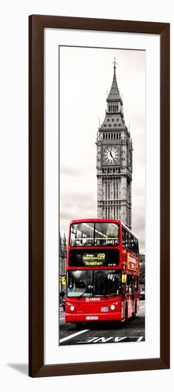 London Red Bus and Big Ben - London - UK - England - United Kingdom - Door Poster-Philippe Hugonnard-Framed Photographic Print