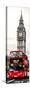 London Red Bus and Big Ben - London - UK - England - United Kingdom - Door Poster-Philippe Hugonnard-Stretched Canvas