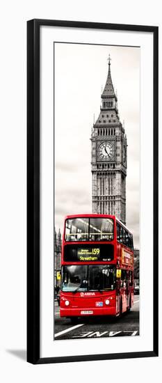 London Red Bus and Big Ben - London - UK - England - United Kingdom - Door Poster-Philippe Hugonnard-Framed Photographic Print