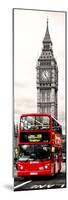 London Red Bus and Big Ben - London - UK - England - United Kingdom - Door Poster-Philippe Hugonnard-Mounted Photographic Print