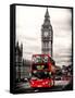 London Red Bus and Big Ben - London - UK - England - United Kingdom - Europe-Philippe Hugonnard-Framed Stretched Canvas