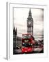 London Red Bus and Big Ben - London - UK - England - United Kingdom - Europe-Philippe Hugonnard-Framed Photographic Print