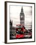 London Red Bus and Big Ben - London - UK - England - United Kingdom - Europe-Philippe Hugonnard-Framed Photographic Print