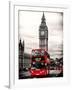 London Red Bus and Big Ben - London - UK - England - United Kingdom - Europe-Philippe Hugonnard-Framed Photographic Print