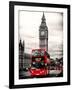 London Red Bus and Big Ben - London - UK - England - United Kingdom - Europe-Philippe Hugonnard-Framed Photographic Print