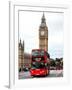 London Red Bus and Big Ben - London - UK - England - United Kingdom - Europe-Philippe Hugonnard-Framed Photographic Print