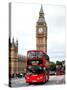 London Red Bus and Big Ben - London - UK - England - United Kingdom - Europe-Philippe Hugonnard-Stretched Canvas