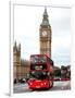 London Red Bus and Big Ben - London - UK - England - United Kingdom - Europe-Philippe Hugonnard-Framed Photographic Print