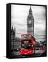 London Red Bus and Big Ben - London - UK - England - United Kingdom - Europe-Philippe Hugonnard-Framed Stretched Canvas