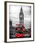 London Red Bus and Big Ben - London - UK - England - United Kingdom - Europe-Philippe Hugonnard-Framed Photographic Print