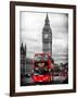 London Red Bus and Big Ben - London - UK - England - United Kingdom - Europe-Philippe Hugonnard-Framed Photographic Print