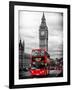 London Red Bus and Big Ben - London - UK - England - United Kingdom - Europe-Philippe Hugonnard-Framed Photographic Print