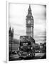 London Red Bus and Big Ben - London - UK - England - United Kingdom - Europe-Philippe Hugonnard-Framed Art Print