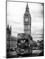 London Red Bus and Big Ben - London - UK - England - United Kingdom - Europe-Philippe Hugonnard-Mounted Art Print