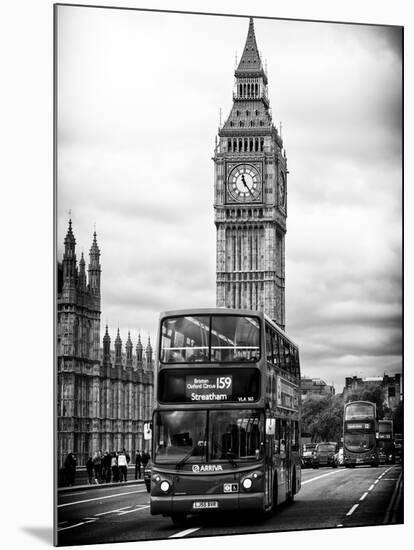 London Red Bus and Big Ben - London - UK - England - United Kingdom - Europe-Philippe Hugonnard-Mounted Art Print