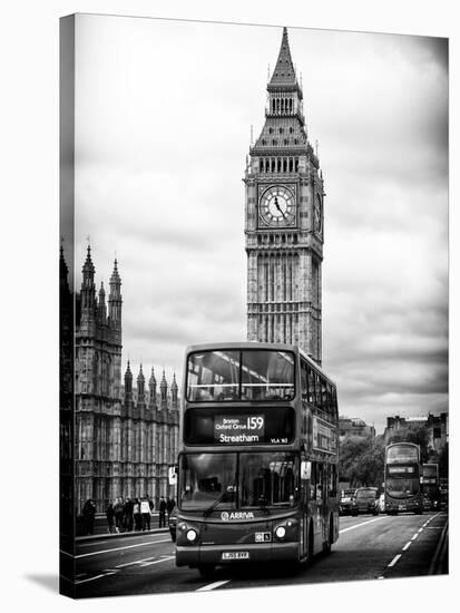 London Red Bus and Big Ben - London - UK - England - United Kingdom - Europe-Philippe Hugonnard-Stretched Canvas