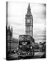 London Red Bus and Big Ben - London - UK - England - United Kingdom - Europe-Philippe Hugonnard-Stretched Canvas