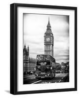 London Red Bus and Big Ben - London - UK - England - United Kingdom - Europe-Philippe Hugonnard-Framed Art Print